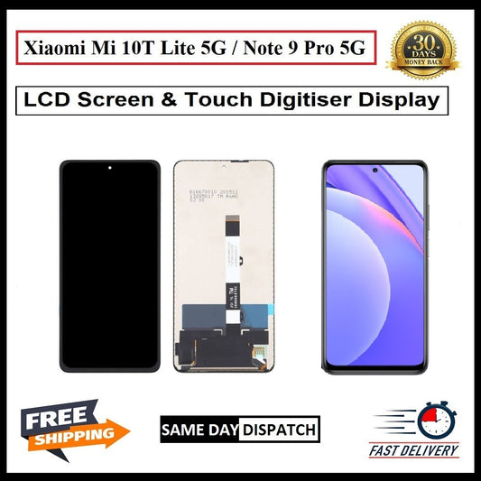 For Xiaomi Mi 10T Lite 5G / Redmi Note 9 Pro 5G LCD Display Screen Replacement