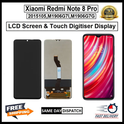 For Xiaomi Redmi Note 8 Pro LCD Display Screen Touch Digitizer Replacement