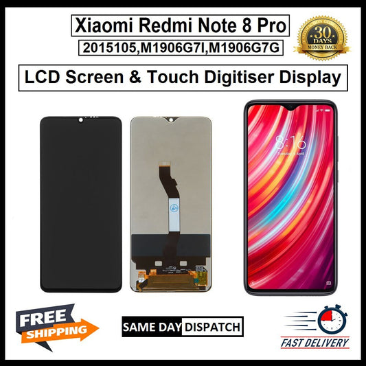 For Xiaomi Redmi Note 8 Pro LCD Display Screen Touch Digitizer Replacement
