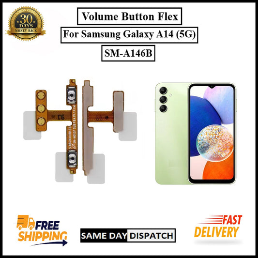 For Samsung Galaxy A14 5G  / SM-A146B Volume Button Flex Cable Replacement