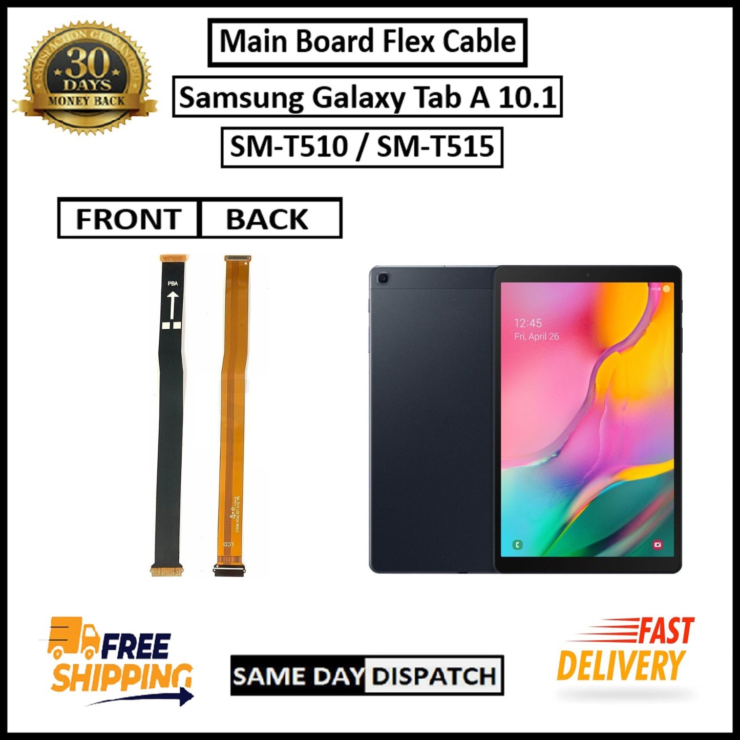For Samsung Galaxy Tab A 10.1 SM-T510 /T515 Main board Charging Flex Replacement