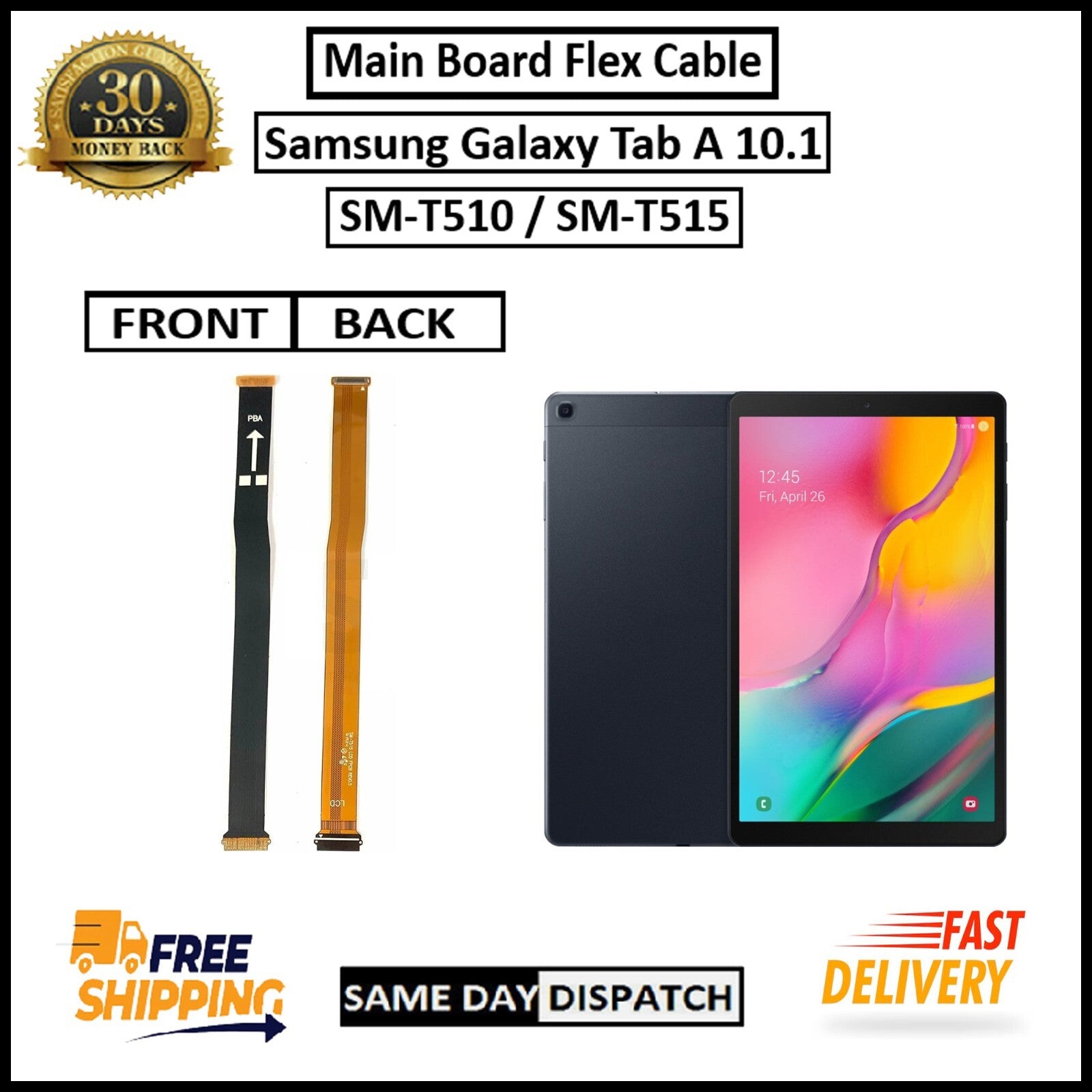 For Samsung Galaxy Tab A 10.1 SM-T510 /T515 Main board Charging Flex Replacement