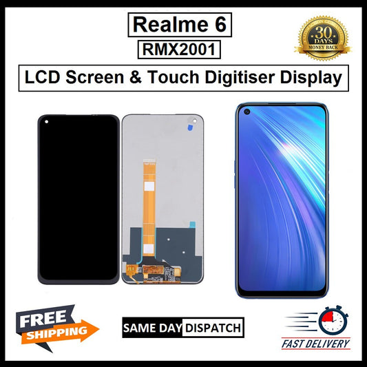 For Oppo REALME 6 ( RMX2001)  LCD Display Touch Screen Digitizer Replacement