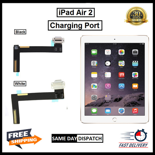 For iPad Air 2 (A1566) Charging Port Flex Replacement Dock Connector