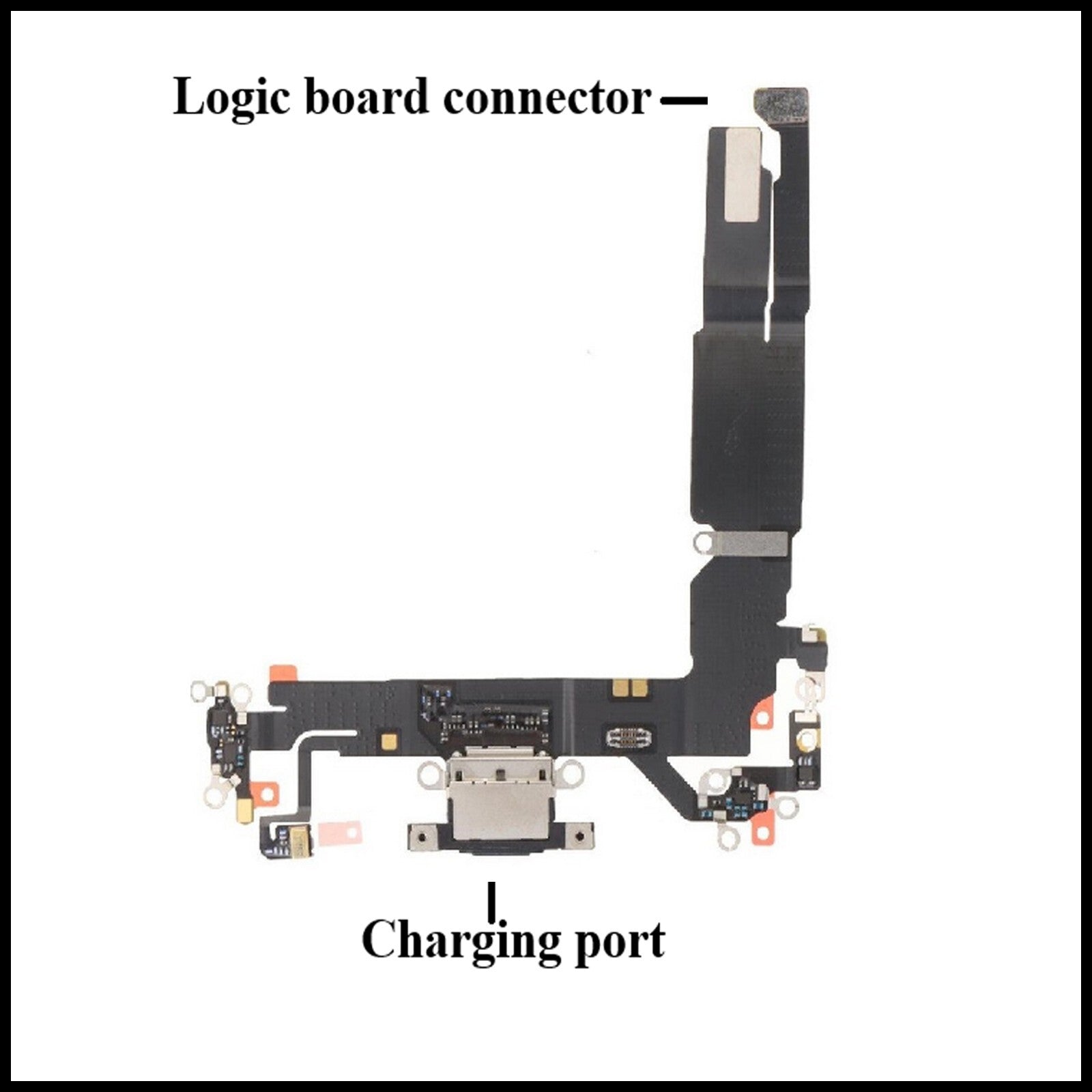 For Apple iPhone 16 Type C Charging Port Flex Cable Replacement