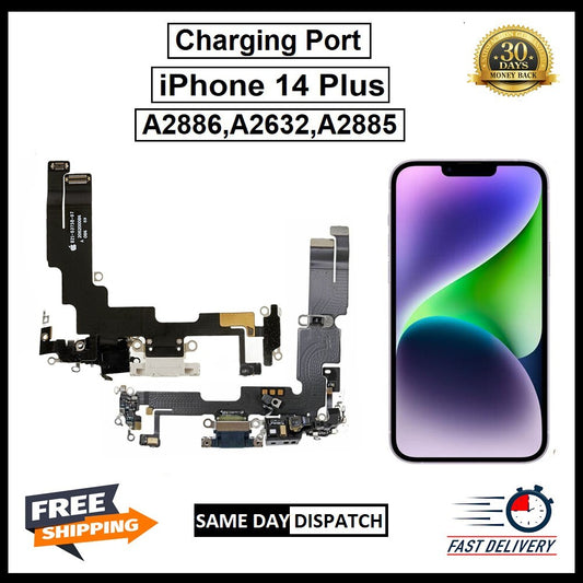 For Apple iPhone 14 Plus  ( A2886, A2632 ,A2885 ) Charging Port Replacement
