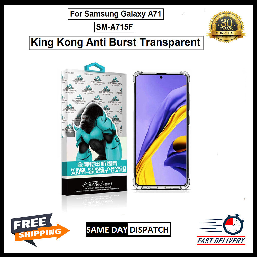 For Samsung Galaxy A71 King Kong Anti Burst & Silicon Shockproof Case Cover