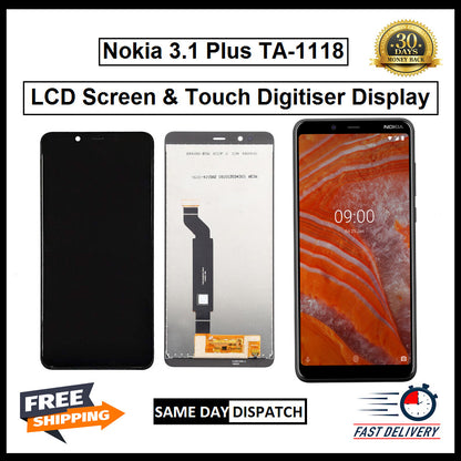 For Nokia 3.1 Plus / TA-1118 LCD Screen Touch Digitizer Replacement display