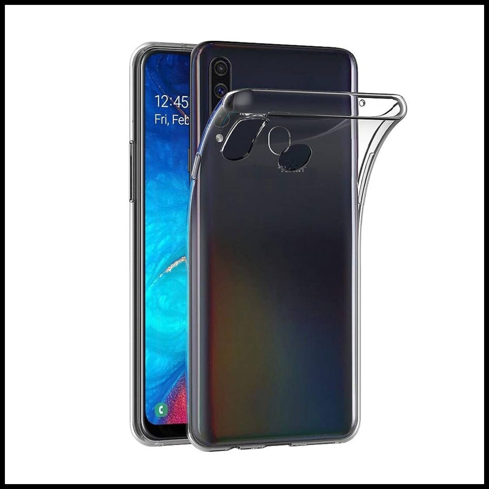 For Samsung Galaxy A20s Slim Clear Shockproof Gel Phone Cover