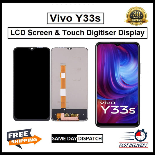 For Vivo Y33s  Display Screen Touch Digitizer Replacement LCD