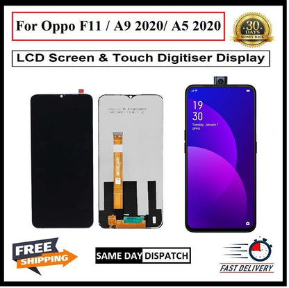 For Oppo F11 / A5 2020 / A9 2020 LCD Display Screen Touch Digitizer Replacement