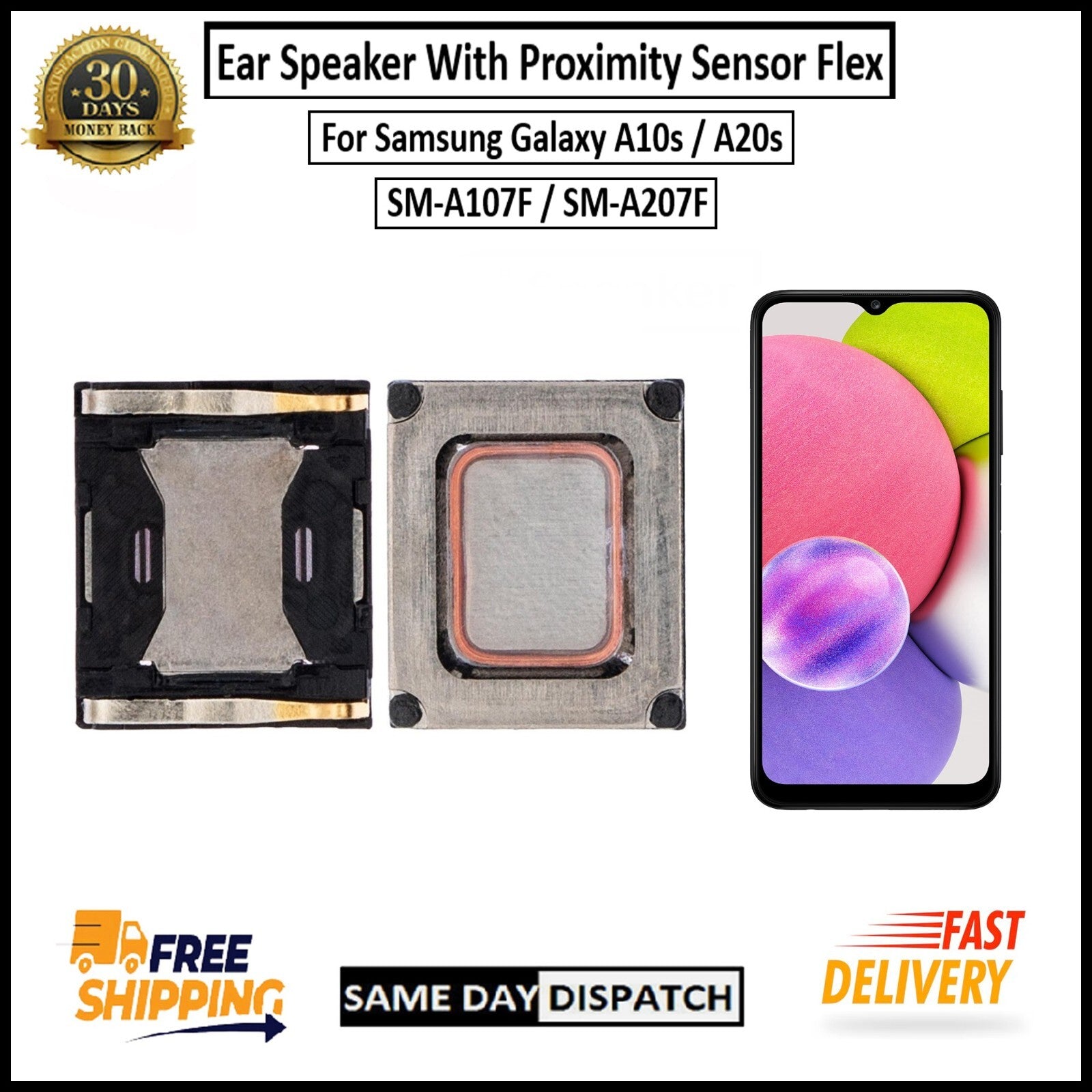 For Samsung Galaxy A10s / A20s  Ear Speaker Flex With Proximity Sensor Earpiece
