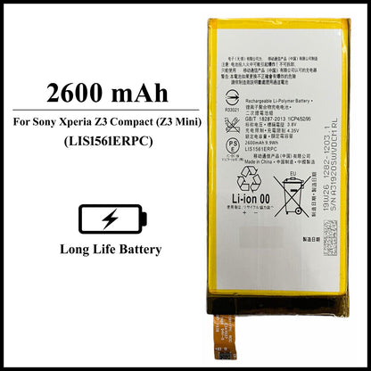 For Sony Xperia Z3 Compact (Z3 Mini) D5803,D5833 (2600mAh) Internal Battery