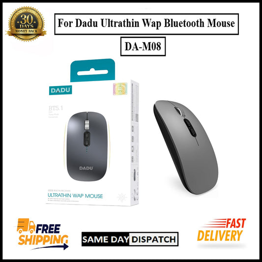 For Dadu Ultrathin Wap USB + Bluetooth Wireless Mouse-3 Mode Connection Silent