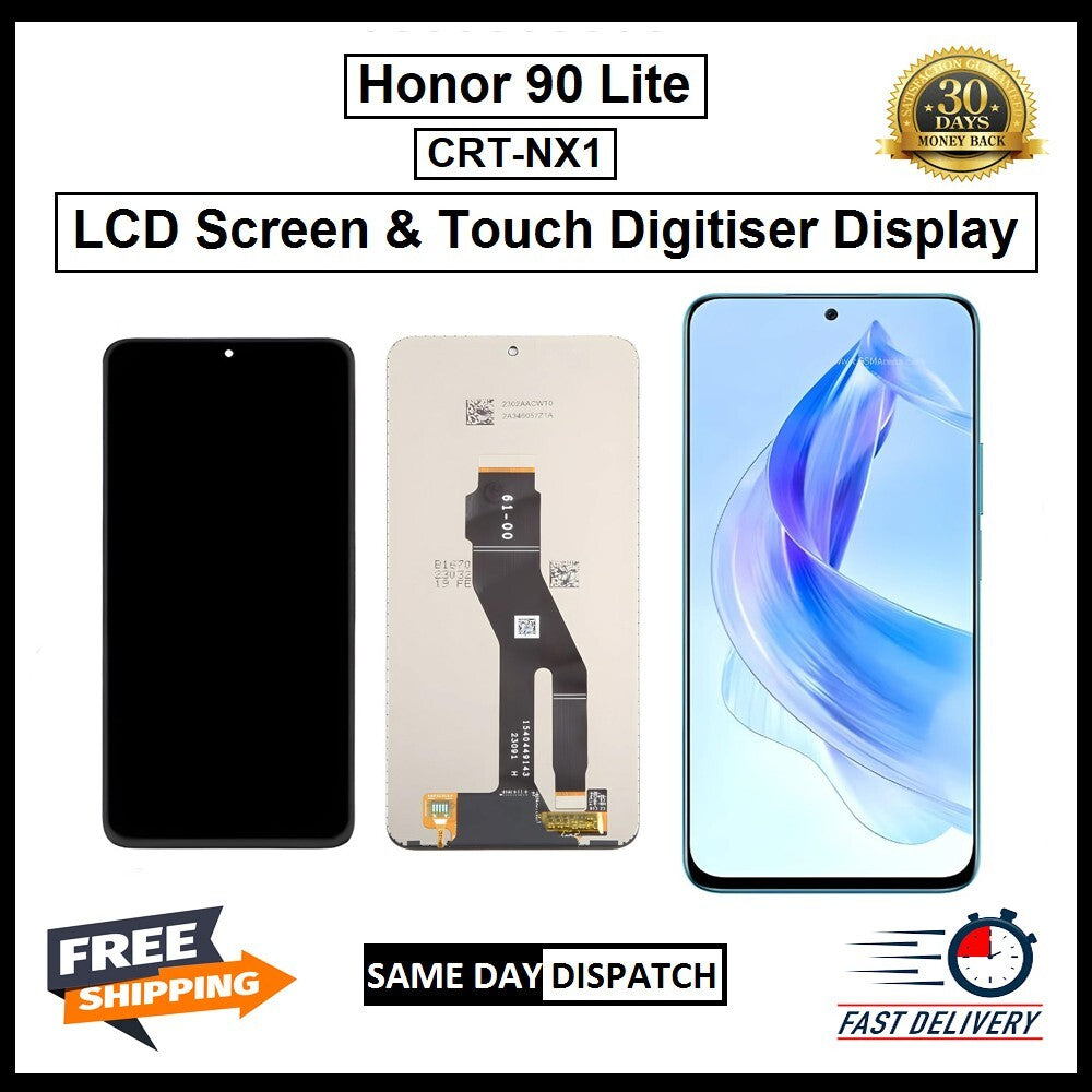 For Huawei Honor 90 Lite(CRT-NX1) Display Screen Touch Digitizer Replacement LCD