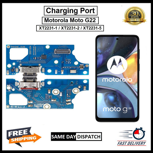 For Motorola Moto G22/ XT2231-1 XT2231-2 XT2231-5 Charging Port Flex Replacement