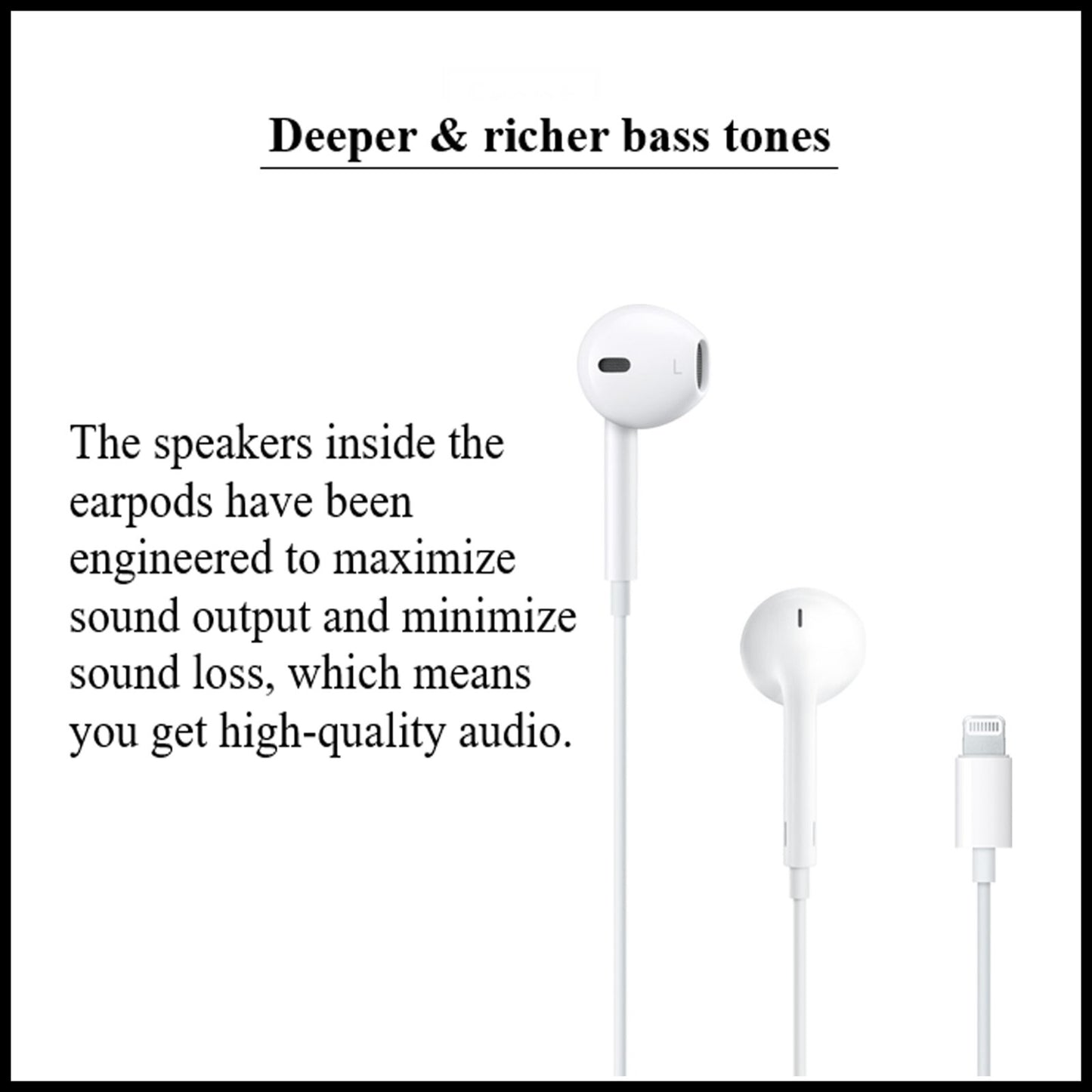 For Budi Wired Earphones With Lightning Connector