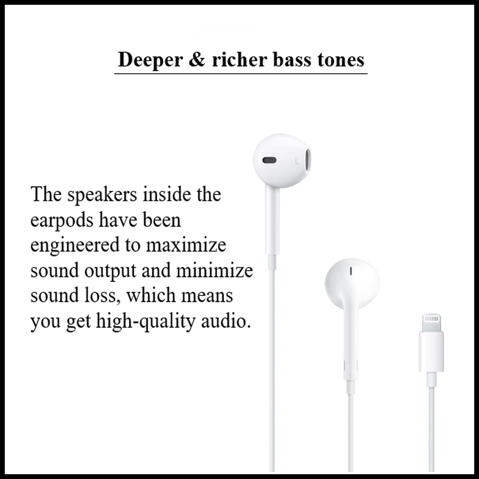 For Budi Wired Earphones With Lightning Connector