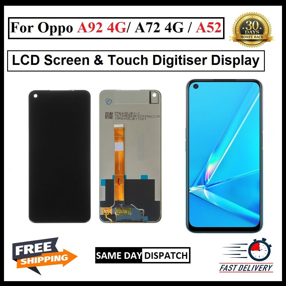 For Oppo A92 4G / A72 4G / A52 LCD Display Screen Touch Digitizer Replacement