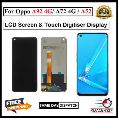 For Oppo A92 4G / A72 4G / A52 LCD Display Screen Touch Digitizer Replacement
