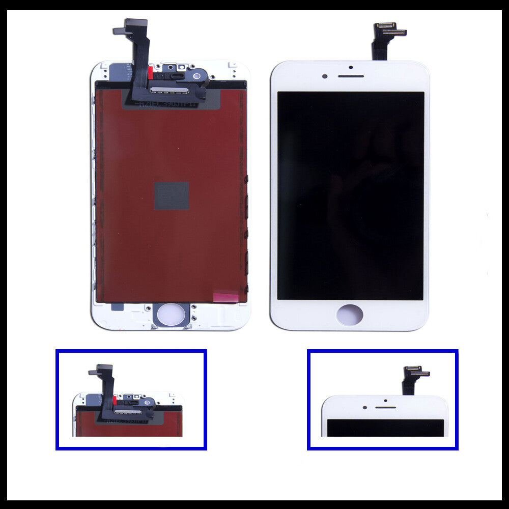 For iPhone 6 Black and White 3D Premium Version Replacement Digitizer Display 