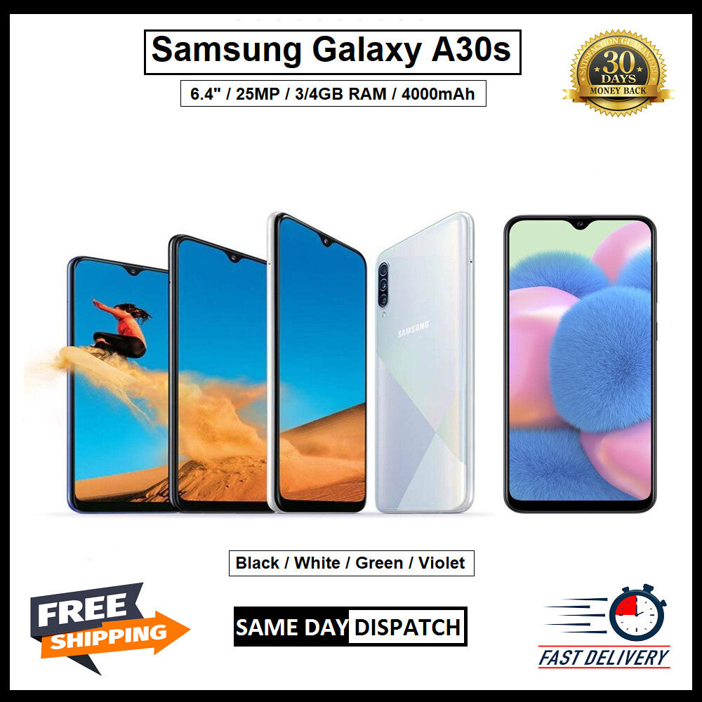 Brand New Samsung Galaxy A30s 32 Gb & 3 Gb RAM & Unlocked ( Dual Sim )