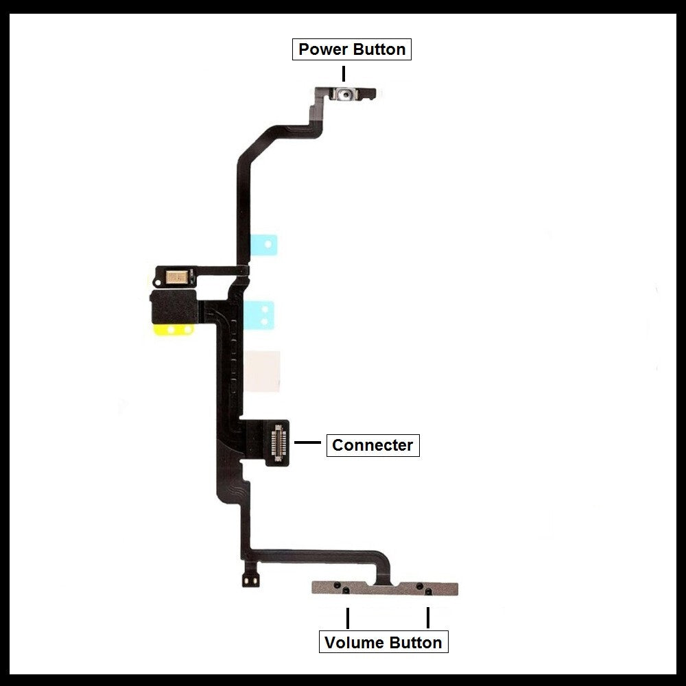 For iPhone 8 Plus Power Flex Cable & Volume Button Flex Replacement