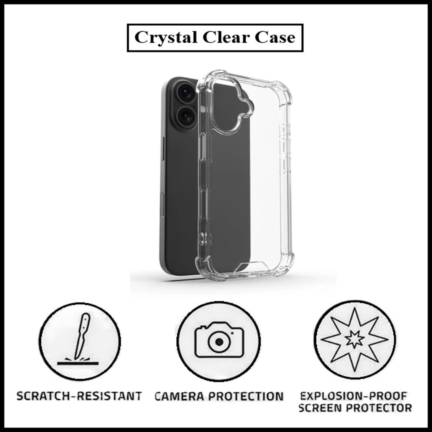 For Apple iPhone 16 Plus King Kong Anti Burst & Silicon Shockproof Case Cover