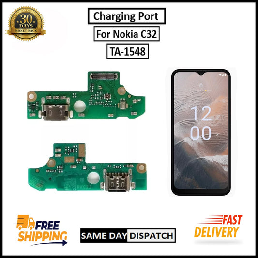 For Nokia C32 Micro Charging Port Board Connector Replacement