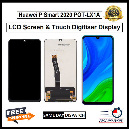 For Huawei P Smart 2020 POT-LX1A Display Screen Touch Digitizer Replacement LCD
