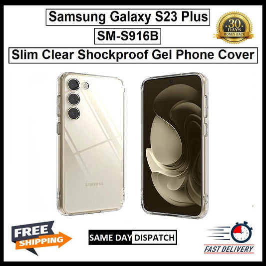 For Samsung Galaxy S23 Plus & S916B Slim Clear Shockproof Gel Phone Cover