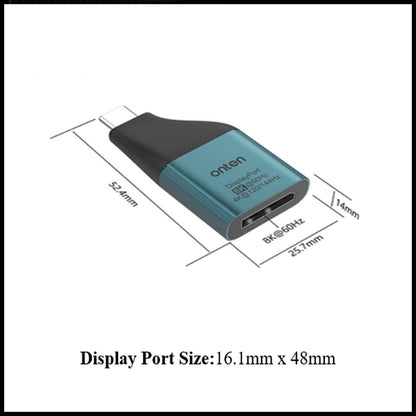 For Onten USB-C To Display Port (DP) Adapter 8K 60Hz Video Converter