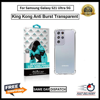 For Samsung Galaxy S21 Ultra 5G King Kong & Silicon Shockproof Case Cover