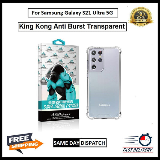 For Samsung Galaxy S21 Ultra 5G King Kong & Silicon Shockproof Case Cover