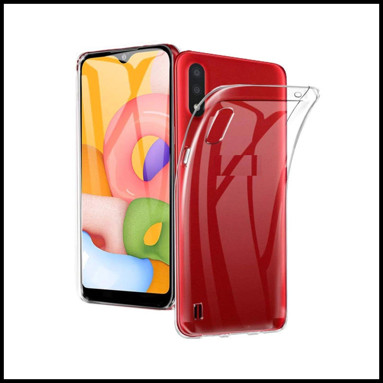 For Samsung Galaxy A01 Slim Clear Shockproof Gel Phone Cover