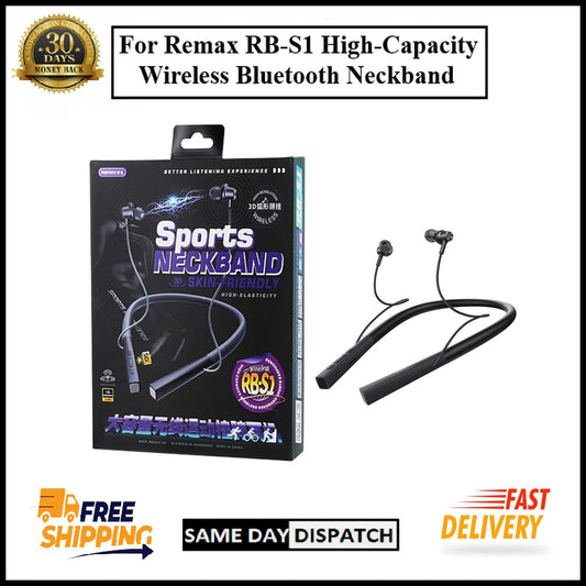 For Remax Earphones High Capacity Wireless Bluetooth Neckband Headphones