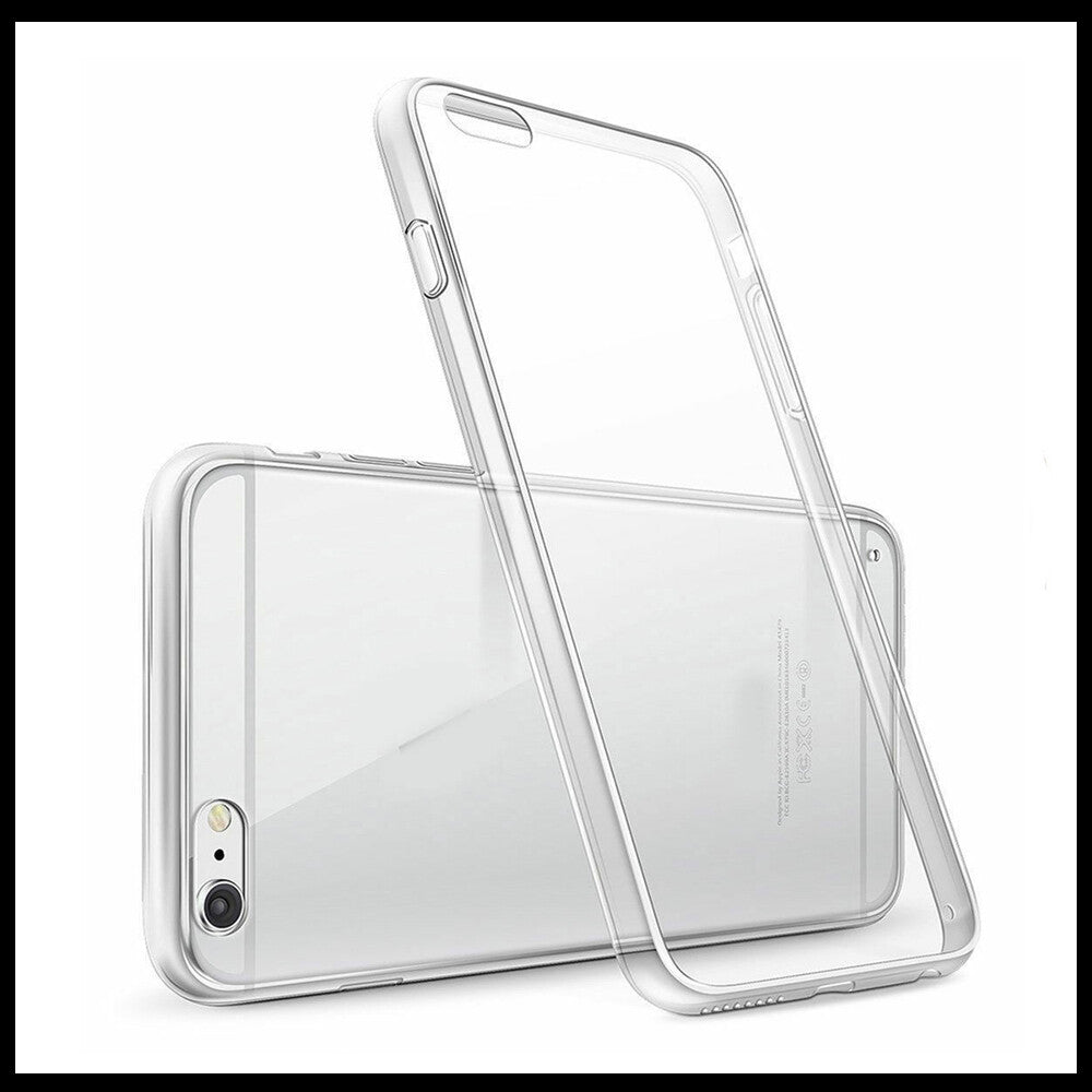 For Apple iPhone 6 Plus / 6s Plus Slim Clear Shockproof Gel Phone Cover