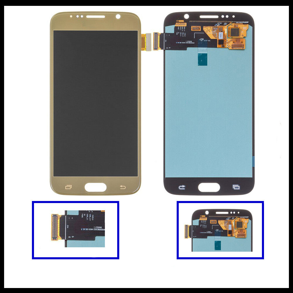 For Samsung Galaxy S6 Gold / SM- G920F LCD Display Touch Digitizer Replacement