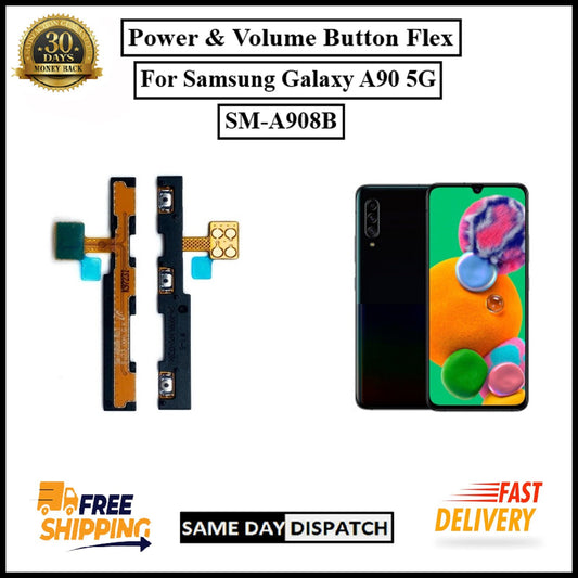 For Samsung Galaxy A90 5G A908B Power Flex Cable &Volume Button Flex Replacement