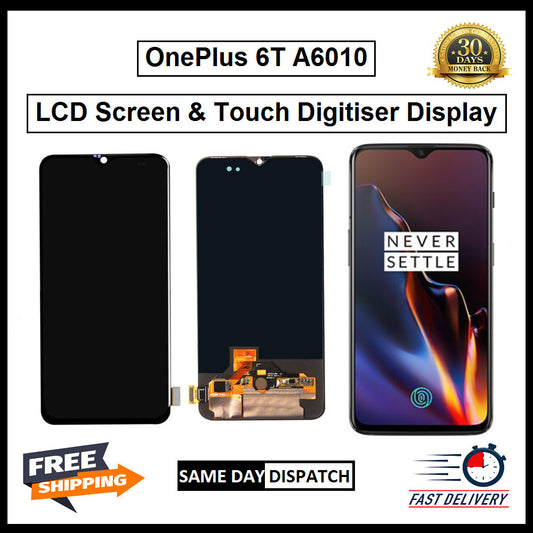 For OnePlus 6T / A6010 / A6013 Display Screen Touch Digitizer Replacement LCD