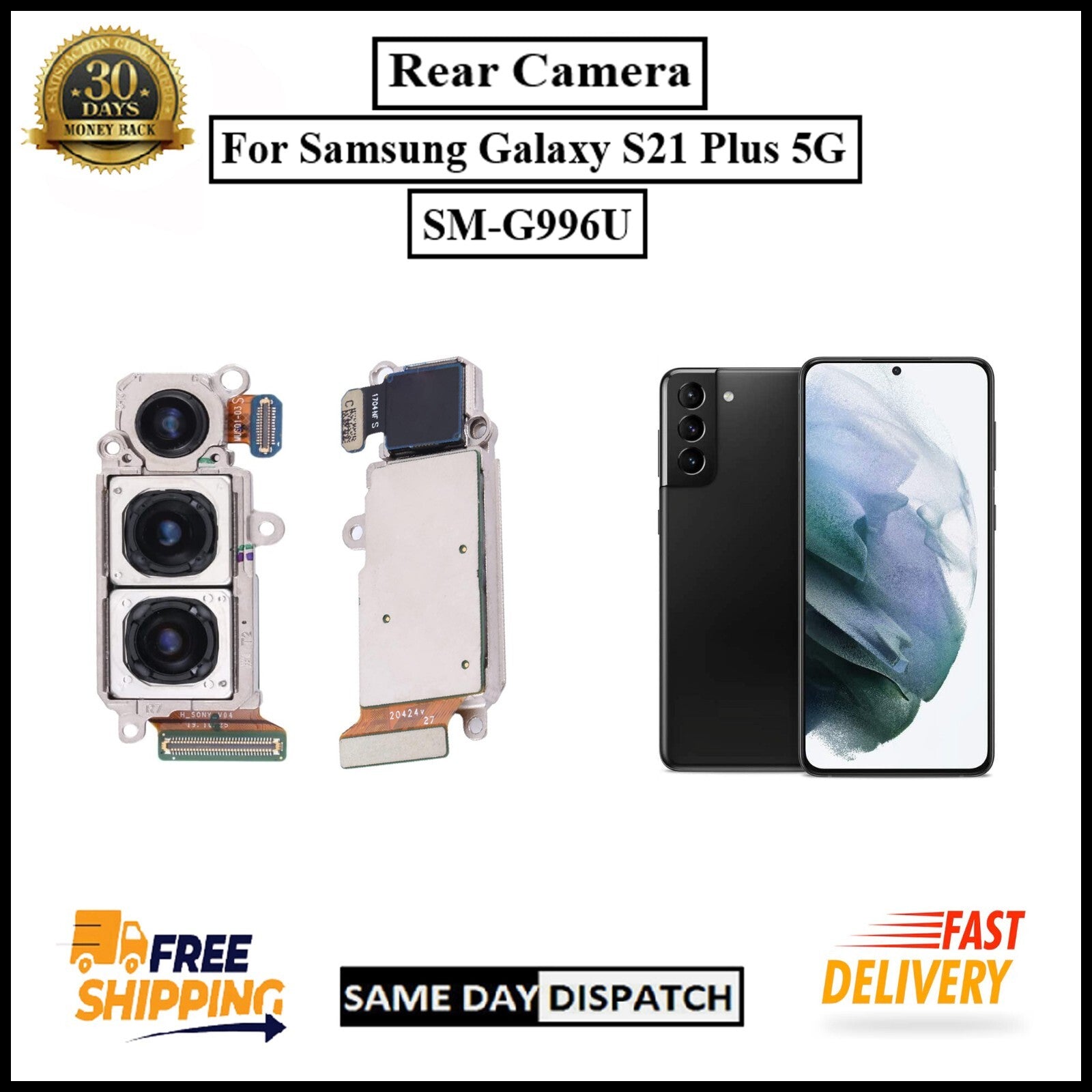 For Samsung Galaxy S21 Plus 5G G996U Genuine Rear (Back) Main Camera Replacement