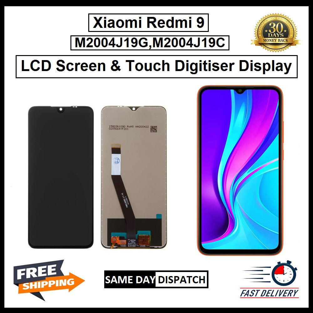 For Xiaomi Redmi 9 / Poco M2 LCD Display Screen Touch Digitizer Replacement