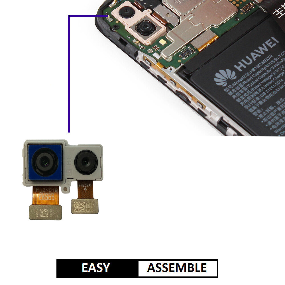 For Huawei P Smart 2019 POT-LX1 Genuine Rear (Back) Main Camera Replacement