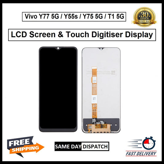 For Vivo Y77/ Y55s / Y75/ T1 5G  Display Screen Touch Digitizer Replacement  LCD