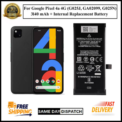 For Google Pixel 4a 4G ( G025J-B ) 3140mAh+ Internal Replacement Battery
