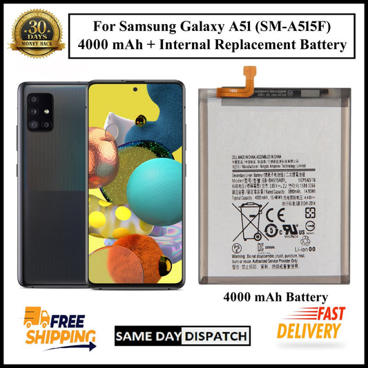 For Samsung Galaxy A51/ ( SM-A515F ) 4000mAh+ Internal Replacement Battery