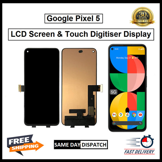 For Google Pixel 5 LCD Display Screen Touch Digitizer Replacement Black 