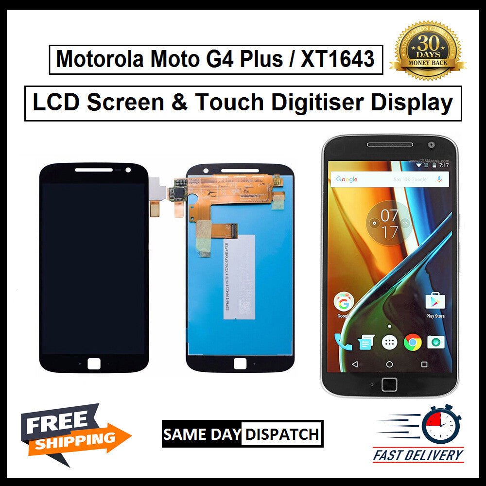 Motorola Moto G4 Plus XT1643 Display Screen Touch Digitizer Replacement LCD