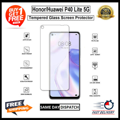 2 Pack Huawei P8 P10 P20 P30 Lite Psmart 2019 2020 2021 Tempered Glass Protector