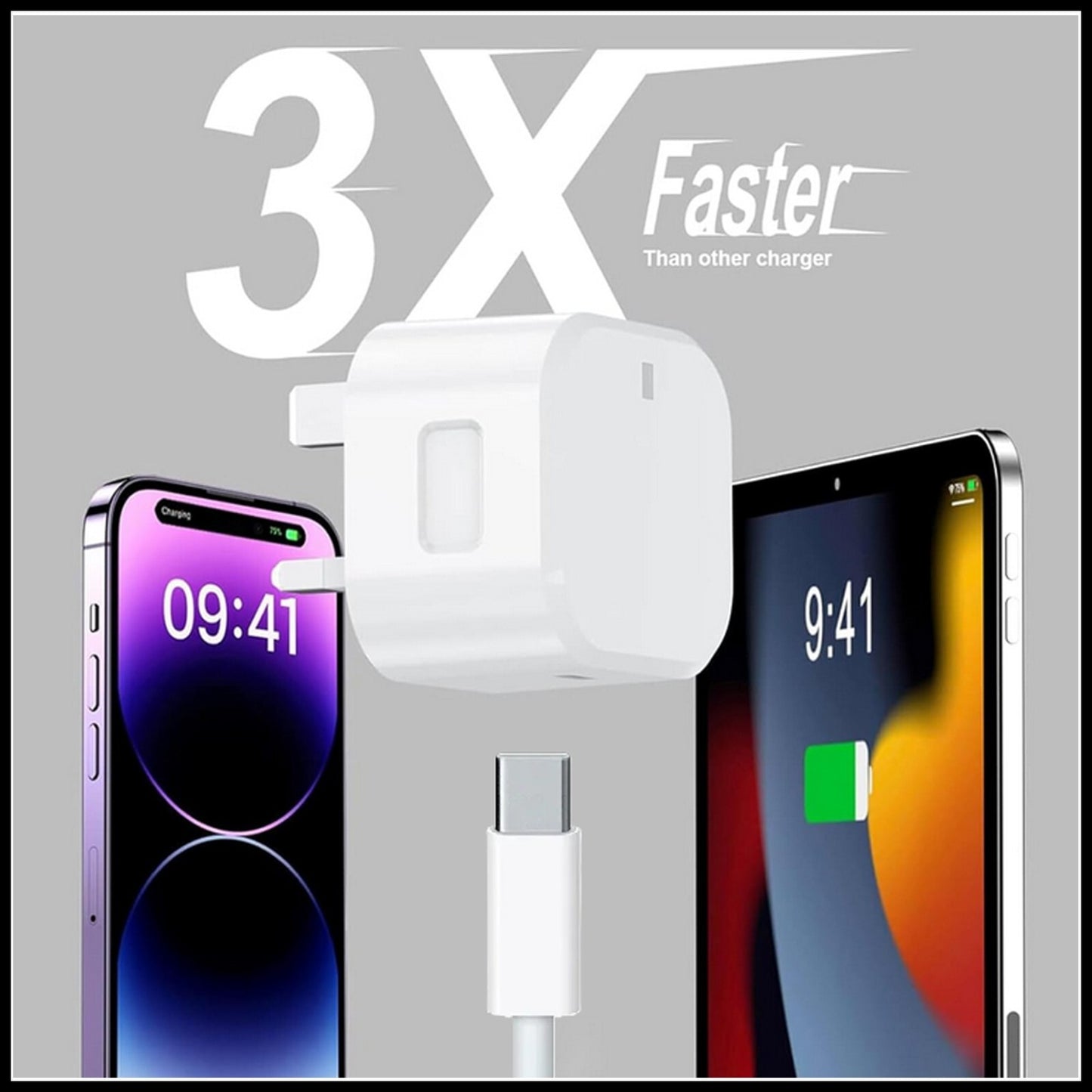 For Dadu 20W USB-C Power Adapter With USB-C to USB-C Fast Charger Cable